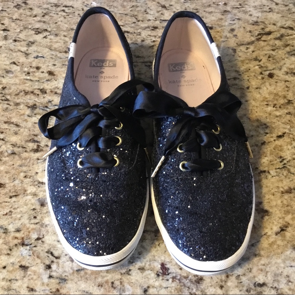 KATE SADE GLITTER TENNIS SHOES